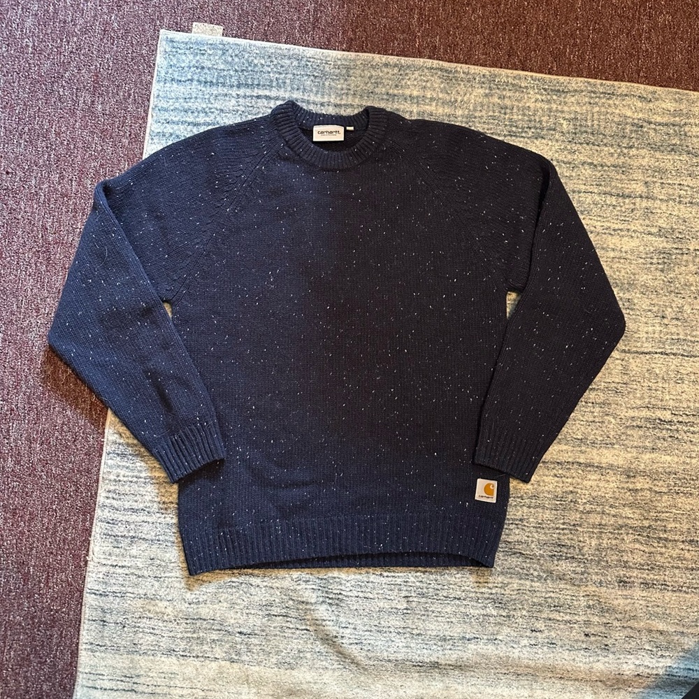 Carhartt Men's Speckled Navy Sweater